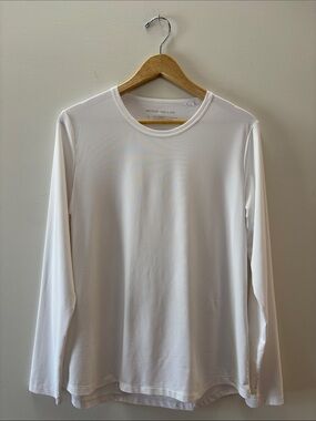 Peter Millar White Long Sleeve sun shirt Performance Crew